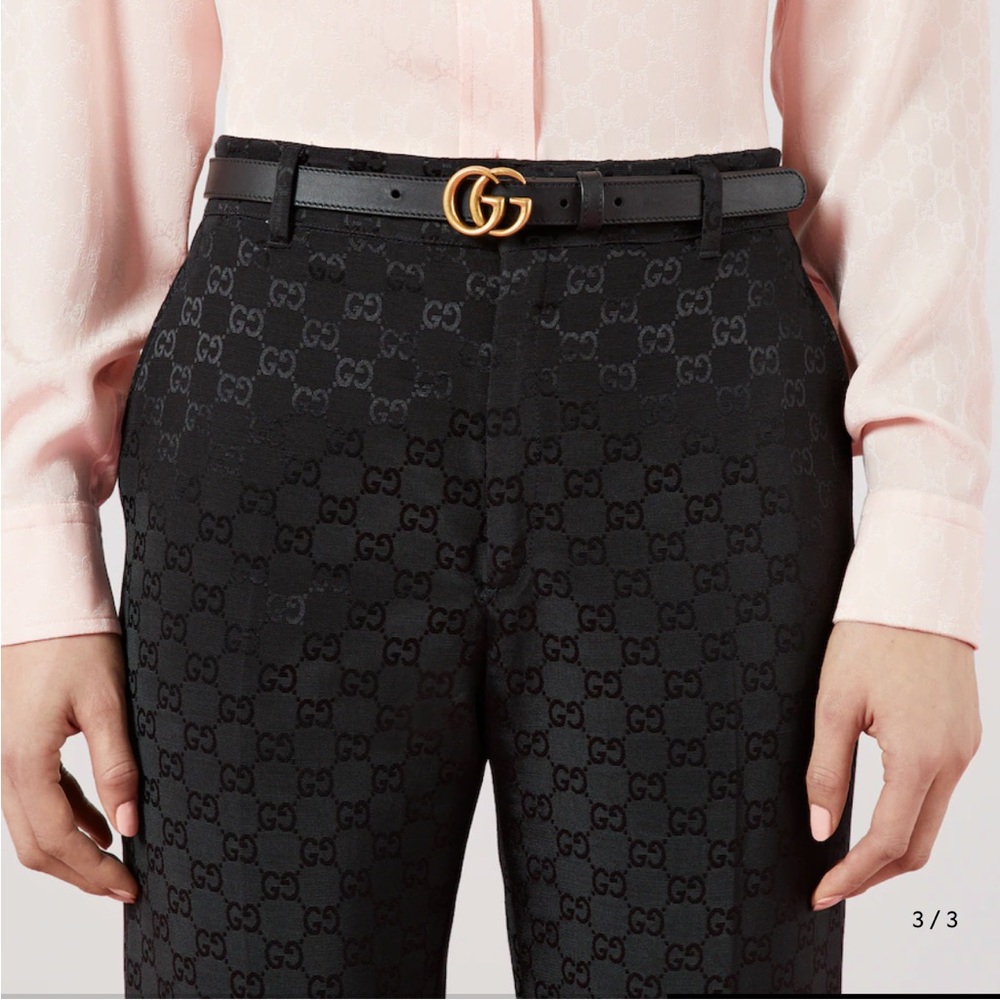 Gucci Marmont thin belt